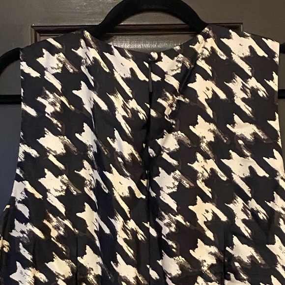 J. Crew drop waist silk houndstooth dress - Picture 2 of 3